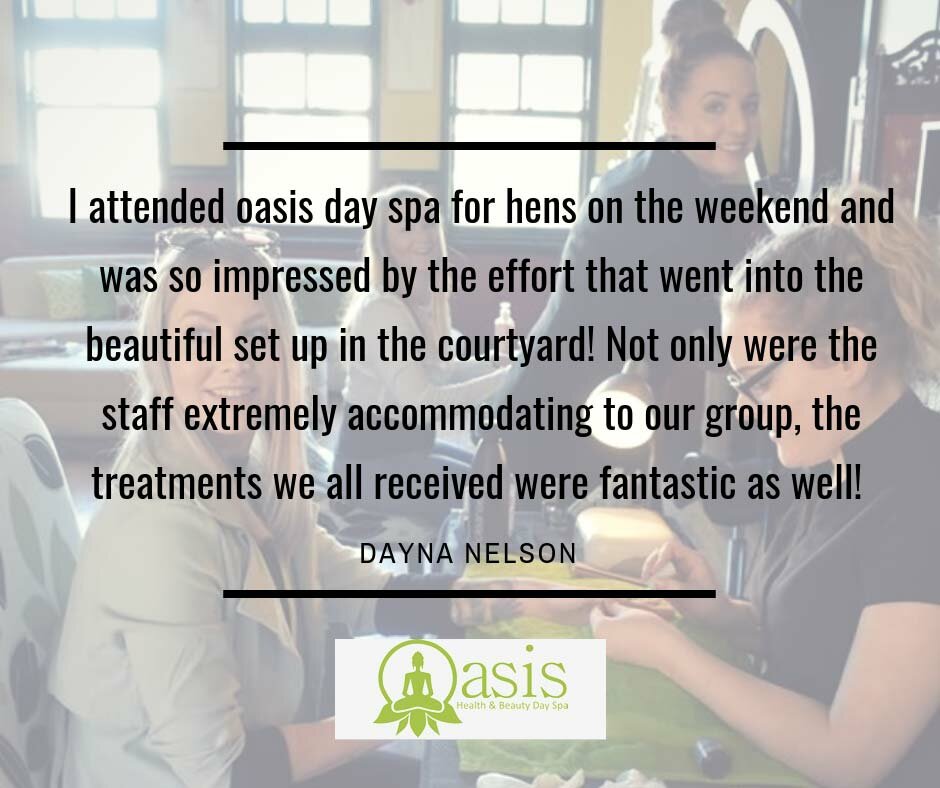 Hen Party Spa Packages Toowoomba Testimonials