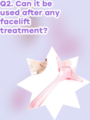 Face shape massage roller