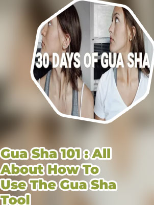 Gua sha stone before after