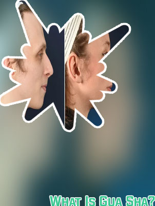 Jawline before and after gua sha