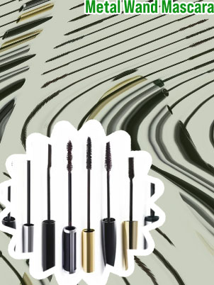 Steel mascara wand